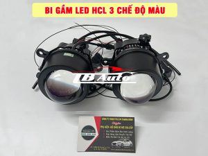 Đèn bi gầm led HCL 3 màu giúp tăng cường ánh sáng hiệu quả