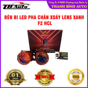 Đèn bi led pha chân xoáy lens xanh F2 HCL