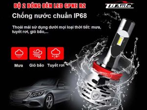 Bộ 2 bóng đèn led GPNE R2 3 Địa chỉ lắp bộ 2 bóng đèn led GPNE R2 tại TB Auto có khả năng chống nước rất tốt