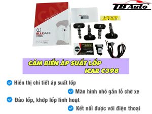 Một số chức năng chính có trên cảm biến áp suất lốp ICar C398