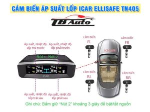 Cảm biến áp suất lốp ICAR Ellisafe TN405 3 cam bien ap suat lop icar ellisafe tn405 tbauto5