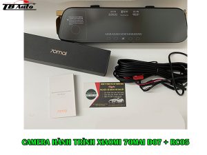 Camera hành trình Xiaomi 70mai D07 kết hợp mắt sau RC05 2 camera hanh trinh 70mai d07 rc05 thanh binh auto 2
