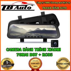 Camera hành trình Xiaomi 70mai D07 kết hợp mắt sau RC05