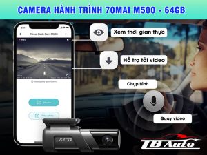 Camera hành trình Xiaomi 70mai M500 – 64GB 2 Camera hành trình Xiaomi 70mai M500 – 64GB