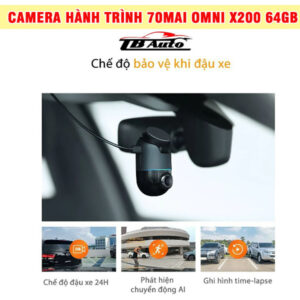 Camera hành trình 70mai Omni X200 giúp giám sát xe từ xa