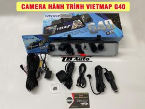 Camera hành trình Vietmap G40 có hình dáng màn hình gương IPS siêu tràn