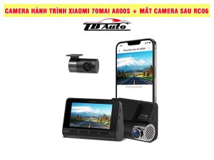 Camera hành trình Xiaomi 70mai A800S + mắt camera sau RC06 3 Camera hành trình Xiaomi 70mai A800S + mắt camera sau RC06 kết nối dễ dàng với điện thoại di động