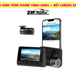 Camera hành trình Xiaomi 70mai A800S + mắt camera sau RC06 kết nối dễ dàng với điện thoại di động