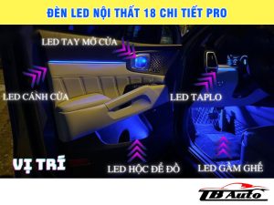 Đèn Led nội thất 18 chi tiết Pro 3 Đèn Led viền nội thất 18 chi tiết Pro