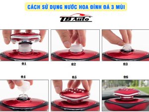 Cách sử dụng nước hoa đính đá 3 mùi