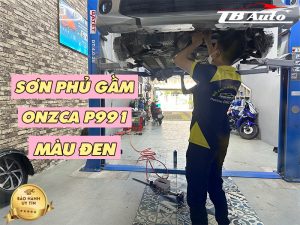 Sơn phủ gầm Onzca P991 màu đen 2 Phủ gầm ô tô uy tín tại TB Auto