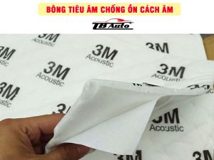 Bông tiêu âm chống ồn cách âm 1 Bông tiêu âm giúp chống ồn, loại bỏ các tạp âm trong xe
