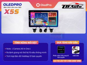 Ưu điểm của màn hình DVD Android OledPro X5S liền Camera 360