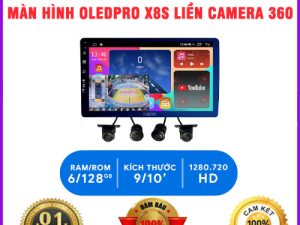 Màn hình DVD Android OledPro X8S liền camera 360 tại TB Auto