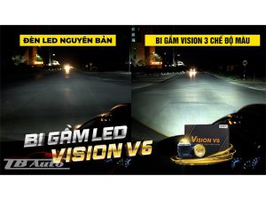 Bi gầm Vision V6 3 chế độ 1 Vì sao nên chọn bi gầm led Vision V6 3 chế độ màu cho xe