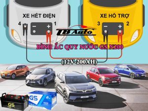 Bình ắc quy nước GS N200 ( 12V-200AH ) 2 Binh ac quy GS N200 4