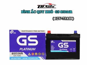 Bình ắc quy khô GS MF 85D26R ( 12V-75AH )  1 Binh ac quy kho GS 85D26R 1