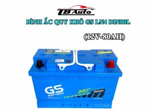 Bình ắc quy khô GS LN4 DIN80L ( 12V-80AH ) 1 Binh ac quy kho GS LN4 DIN80L 1