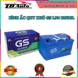 Bình ắc quy khô GS LN4 DIN80L ( 12V-80AH )