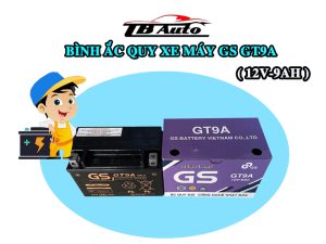 Bình ắc quy xe máy Spacy GS GT9A ( 12V-9AH ) 2 Binh ac quy xe may Spacy GT9A 2