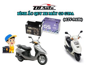 Bình ắc quy xe máy Spacy GS GT9A ( 12V-9AH ) 3 Binh ac quy xe may Spacy GT9A 3