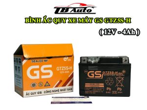 Bình ắc quy xe máy GS GTZ5S-H ( 12V - 4Ah ) 2 GS GTZ5S H 2