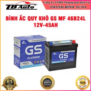 Bình ắc quy khô GS MF 46B24L 12V-45AH TB Auto