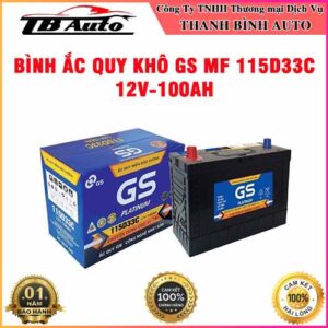 Bình ắc quy khô GS MF 115D33C 12V-100AH TB Auto