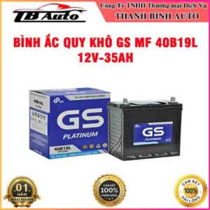 Bình ắc quy khô GS MF 40B19L 12V-35AH TB Auto