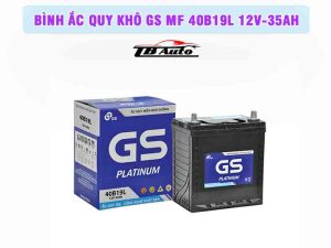 Bình ắc quy khô GS MF 40B19L 12V-35AH có khả năng chống ăn mòn tốt