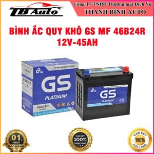 Bình ắc quy khô GS MF 46B24R 12V-45AH TB Auto