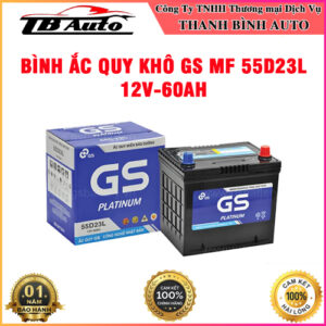 Bình ắc quy khô GS MF 55D23L 12V-60AH