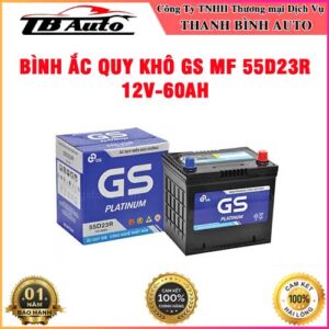 Bình ắc quy khô GS MF 55D23R 12V-60AH TB Auto