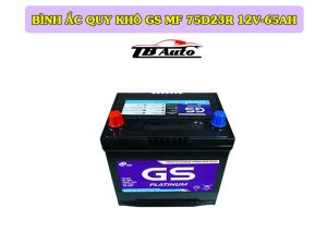 Ắc quy GS MF 75D23R là loại ắc quy khô, miễn bảo dưỡng
