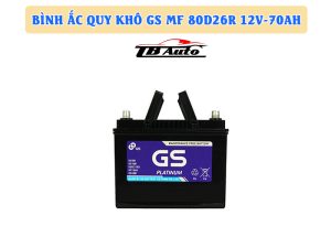 Bình ắc quy khô GS MF 80D26R 12V-70AH có khả năng chịu nhiệt tốt