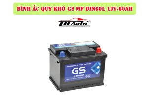 Bình ắc quy khô GS MF DIN60L 12V-60AH  1 Bình ắc quy khô GS MF DIN60L 12V-60AH TB Auto
