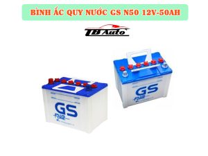 Bình ắc quy nước GS N50 12V-50AH  3 Bình ắc quy nước GS N50 12V-50AH cho dòng điện năng ổn định