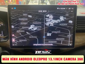 Màn hình Android OledPro 13.1inch camera 360 tích hợp bản đồ chỉ dẫn đường thông minh