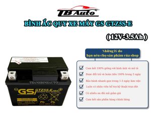 Bình ắc quy xe máy GS GTZ5S-E ( 12V-3.5Ah ) 1 Binh ac quy xe may GS GTZ5S E 1