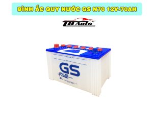 Bình ắc quy nước GS N70 12V-70AH 1 Bình ắc quy nước GS N70 12V-70AH TB Auto