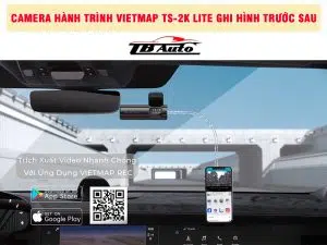 Camera hành trình Vietmap TS-2K Lite 4 Tải và chia sẽ video thông qua ứng dụng VIETMAP REC