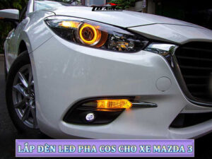 Lắp đèn led pha cos cho xe Mazda 3 4 H 4 14