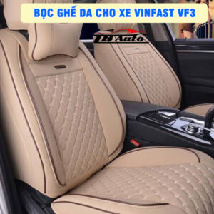 Địa chỉ bọc ghế da cho xe VinFast VF3 uy tín chất lượng tại TPHCM