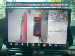 Giá lắp màn hình Android Santek 2K S600 360 rẻ nhất tại Gò Vấp