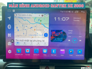 Màn hình Android Santek 2K S800 1 Địa điểm lắp màn hình Android Santek 2K S800 chất lượng tại tphcm