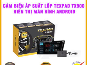 Cảm biến áp suất lốp TexPad TX900 hiển thị màn hình Android Thanh Bình Auto