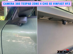 Camera 360 TexPad Zone 4 cho xe VinFast VF3 5 Camera 360 TexPad Zone 4 cho xe VinFast VF3 được lắp bằng giắc cắm zin hoàn toàn