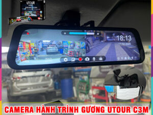 Camera hành trình gương Utour C3M cho xe VinFast VF3 Thanh Bình Auto