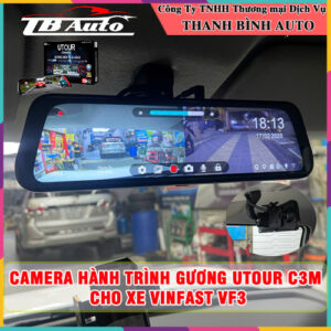 Camera hành trình gương Utour C3M cho xe VinFast VF3 Thanh Bình Auto