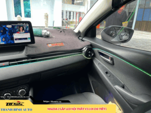 Led nội thất V3 lắp cho xe Mazda 2 Thanh Bình Auto